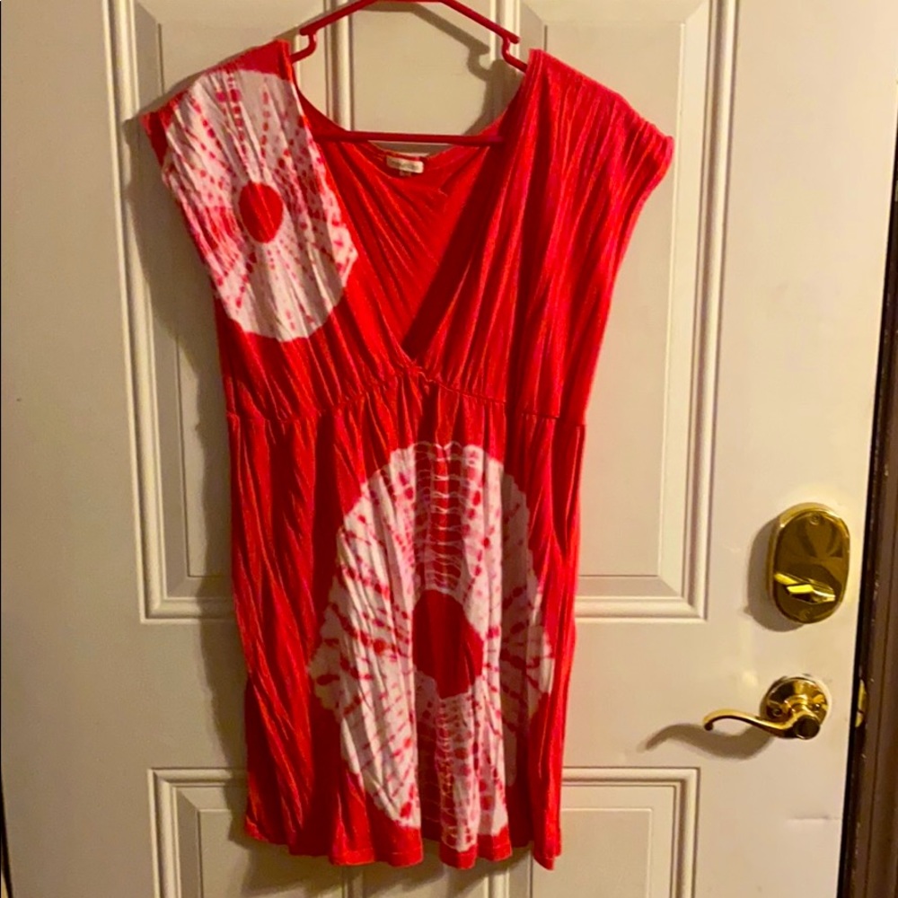 Maurice’s brand pink tie dye cover up XL